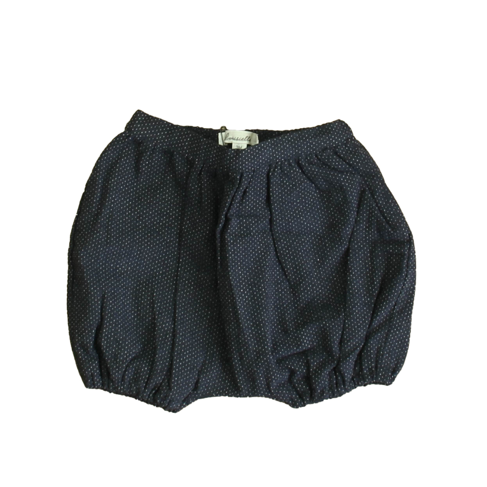Louisiella Unisex Navy Polka Dots Shorts size: 3 Months